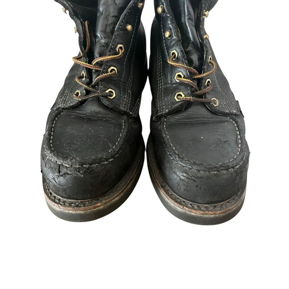 Thorogood American Heritage Max Wear Wedge Black 6” Soft Toe Work Boots Size 10 - Picture 10 of 12